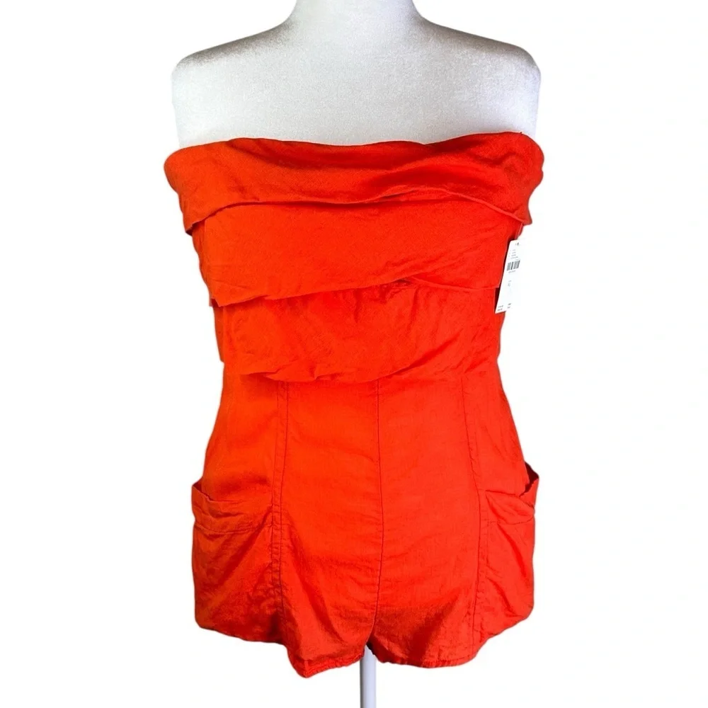 NWT Anthropologie Romper with Detachable Straps Size XL - Picture 9 of 14